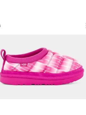 UGG Kids Bright Pink Quilted Slip-On Mule